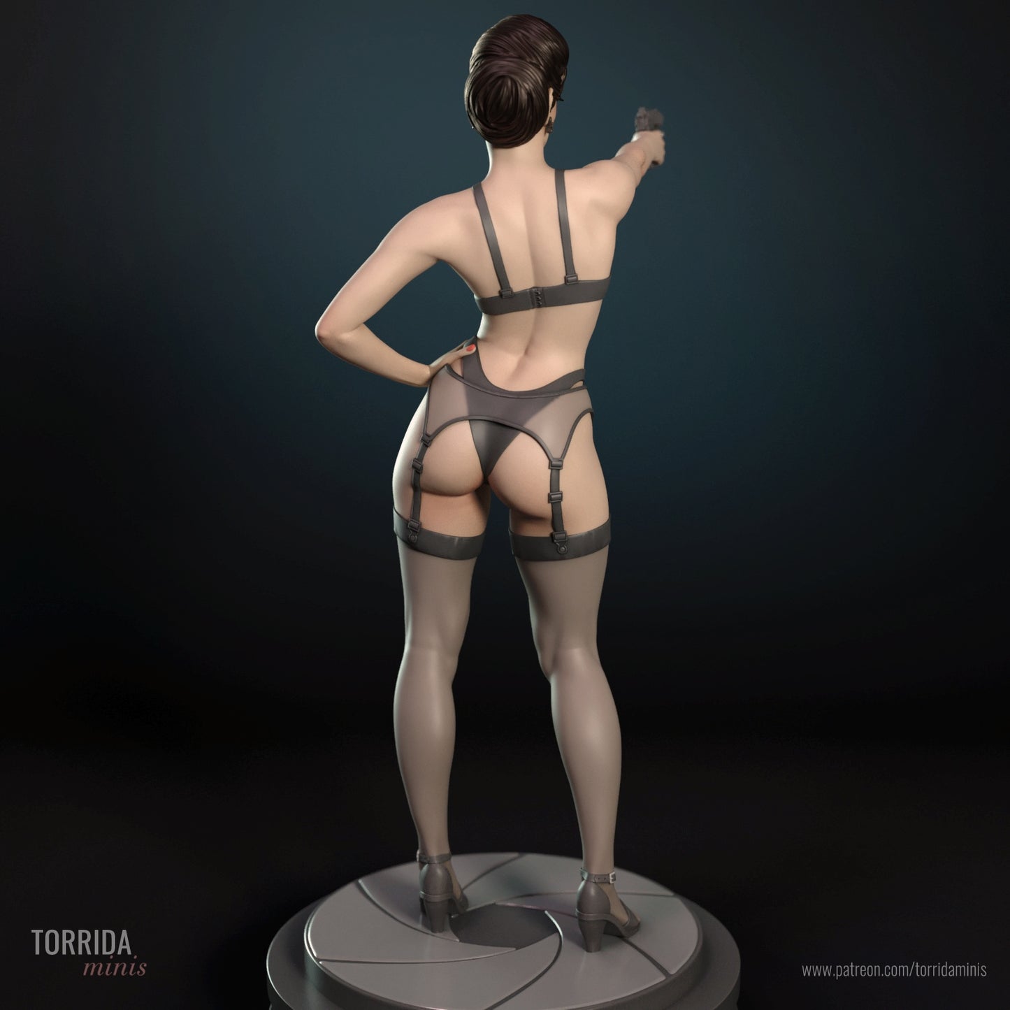 Xenia Onatopp NSFW Sculpture(75mm to 500mm) - Unassembled/Unpainted/3D Print