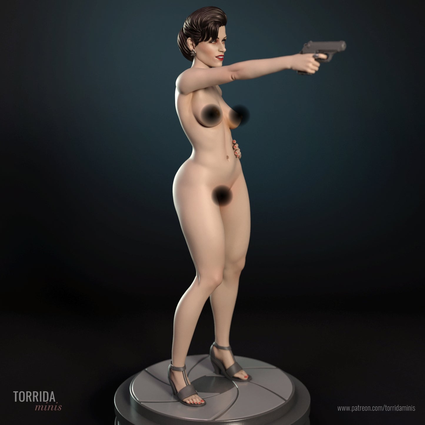 Xenia Onatopp NSFW Sculpture(75mm to 500mm) - Unassembled/Unpainted/3D Print