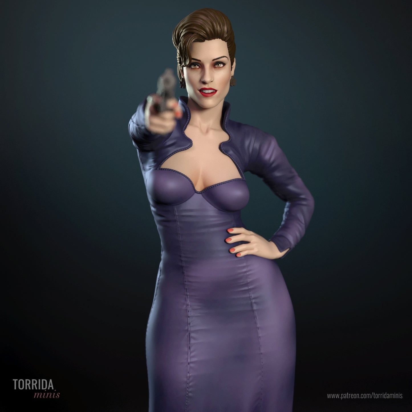 Xenia Onatopp Sculpture(75mm to 500mm) - Unassembled/Unpainted/3D Print
