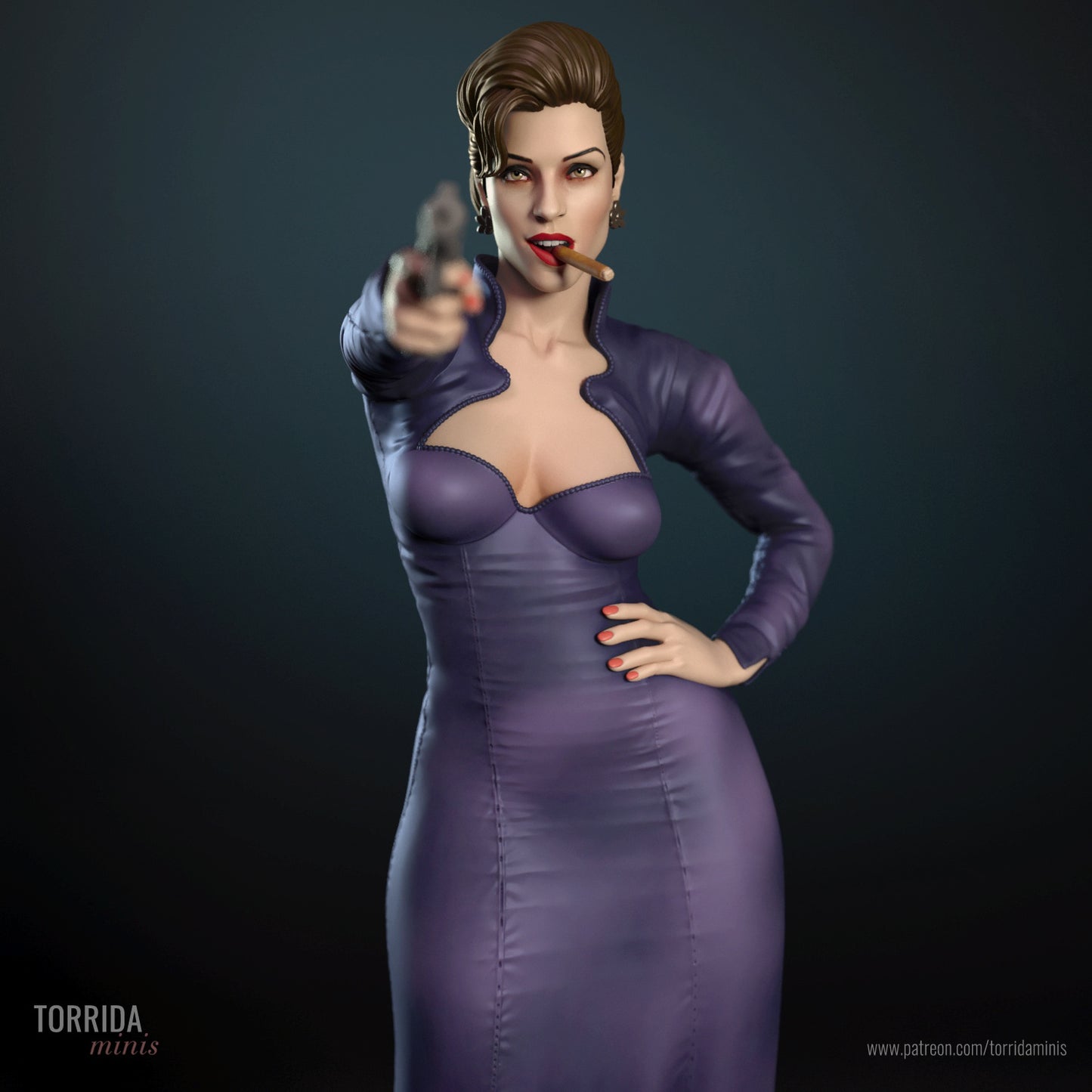 Xenia Onatopp Sculpture(75mm to 500mm) - Unassembled/Unpainted/3D Print