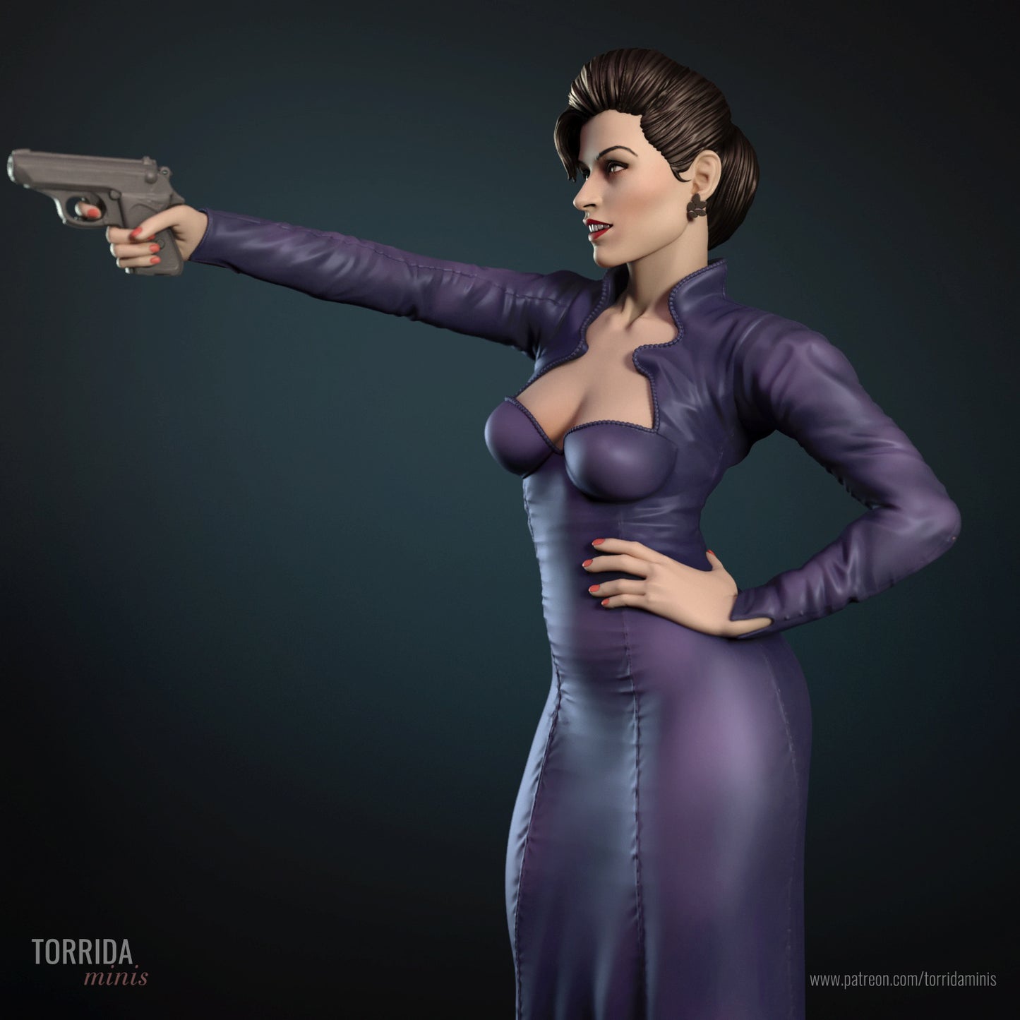 Xenia Onatopp Sculpture(75mm to 500mm) - Unassembled/Unpainted/3D Print