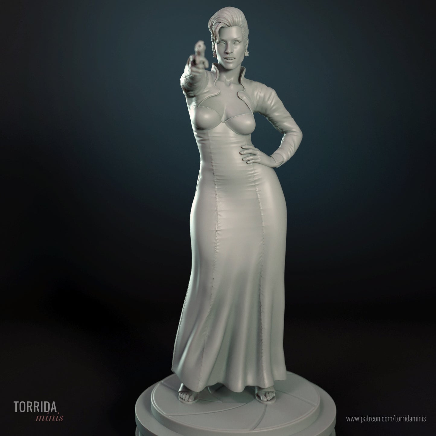Xenia Onatopp Sculpture(75mm to 500mm) - Unassembled/Unpainted/3D Print