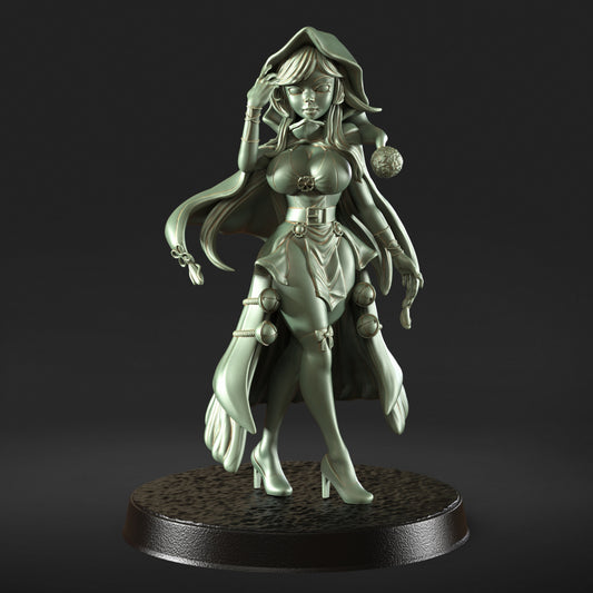 Xmas Mery - Dungeons and Dragons - by RN Estudio- Tabletop RPG Miniature - Roleplaying 3D Printed Fantasy Mini