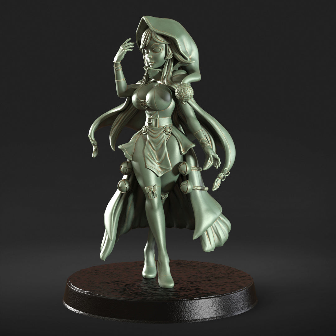 Xmas Mery - Dungeons and Dragons - by RN Estudio- Tabletop RPG Miniature - Roleplaying 3D Printed Fantasy Mini