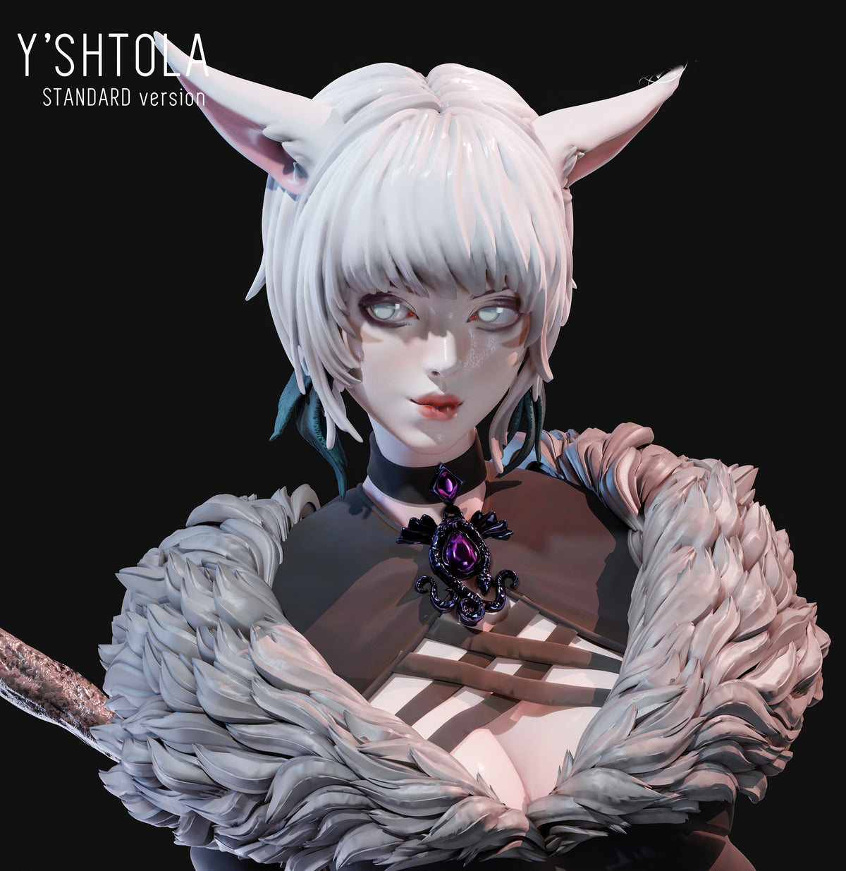 Y'shtola SFW/NSFW Sculpture(75mm to 500mm) - Unassembled/Unpainted/3D Print