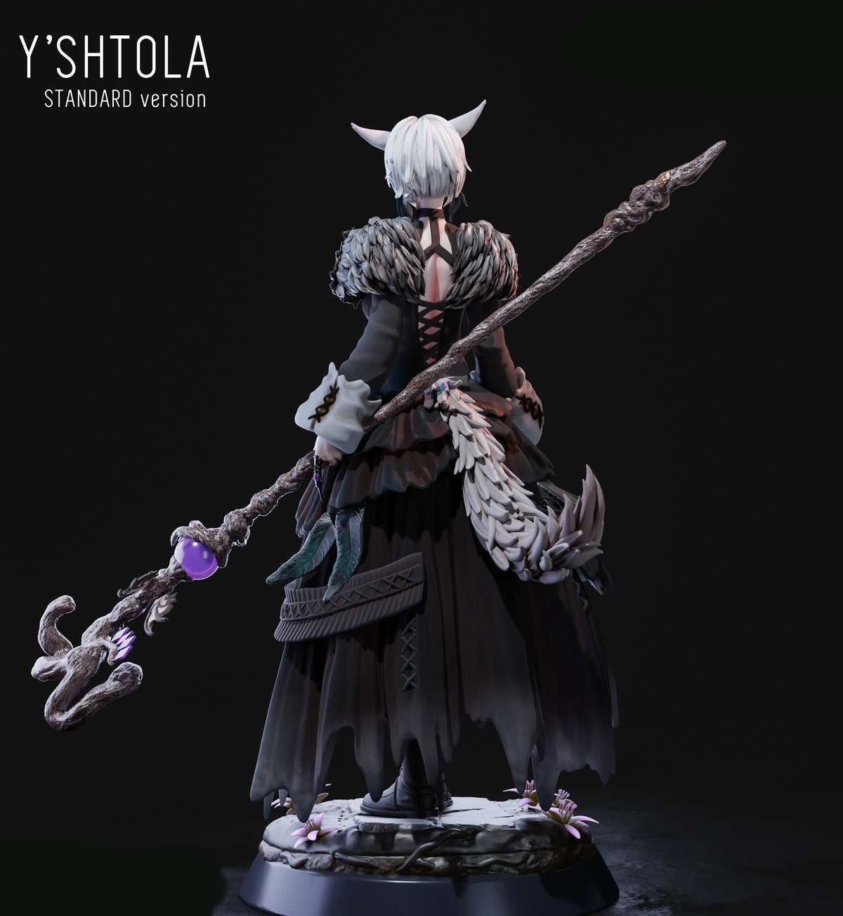 Y'shtola SFW/NSFW Sculpture(75mm to 500mm) - Unassembled/Unpainted/3D Print