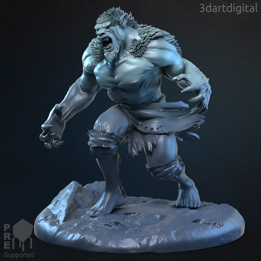 Yeti - Ebonarie - by 3DartDigital- Tabletop RPG Miniature - Roleplaying 3D Printed Fantasy Mini