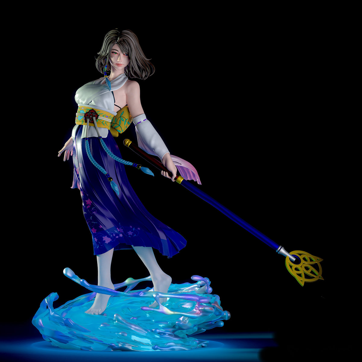 Yuna FFVII SFW/NSFW Sculpture(75mm to 500mm) - Unassembled/Unpainted/3D Print