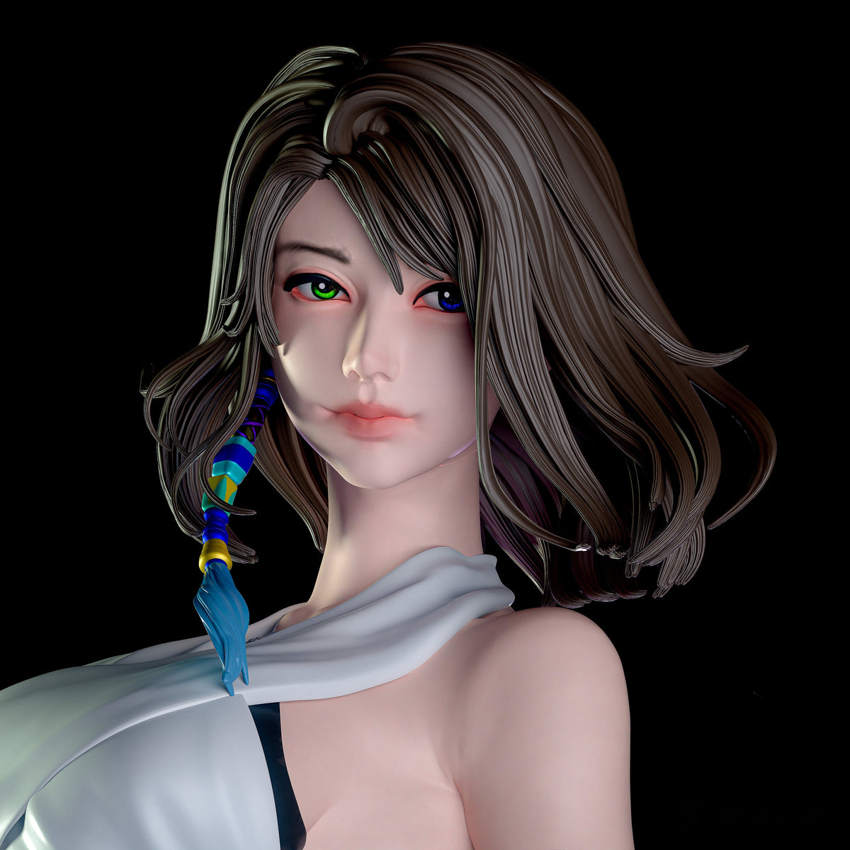 Yuna FFVII SFW/NSFW Sculpture(75mm to 500mm) - Unassembled/Unpainted/3D Print