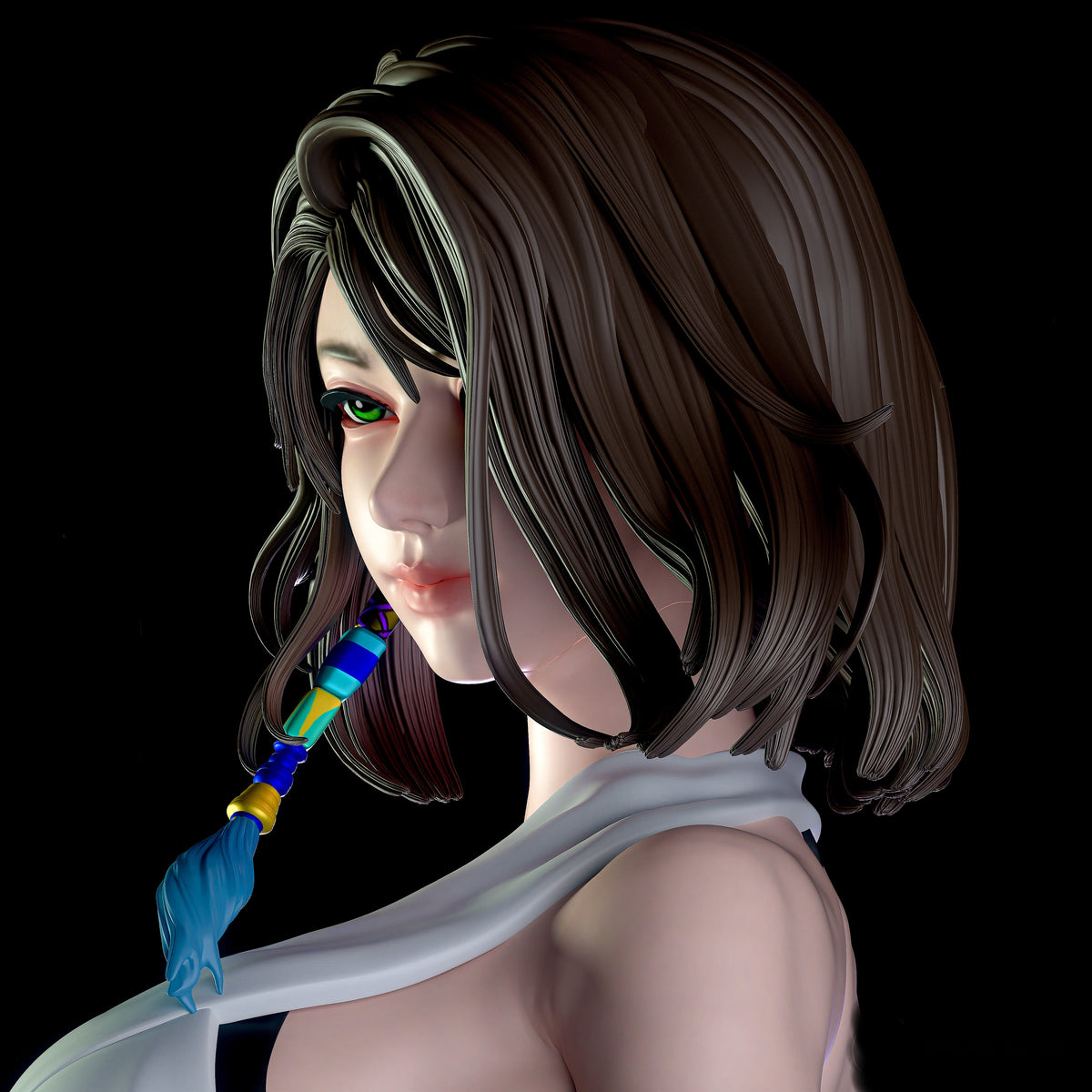Yuna FFVII SFW/NSFW Sculpture(75mm to 500mm) - Unassembled/Unpainted/3D Print