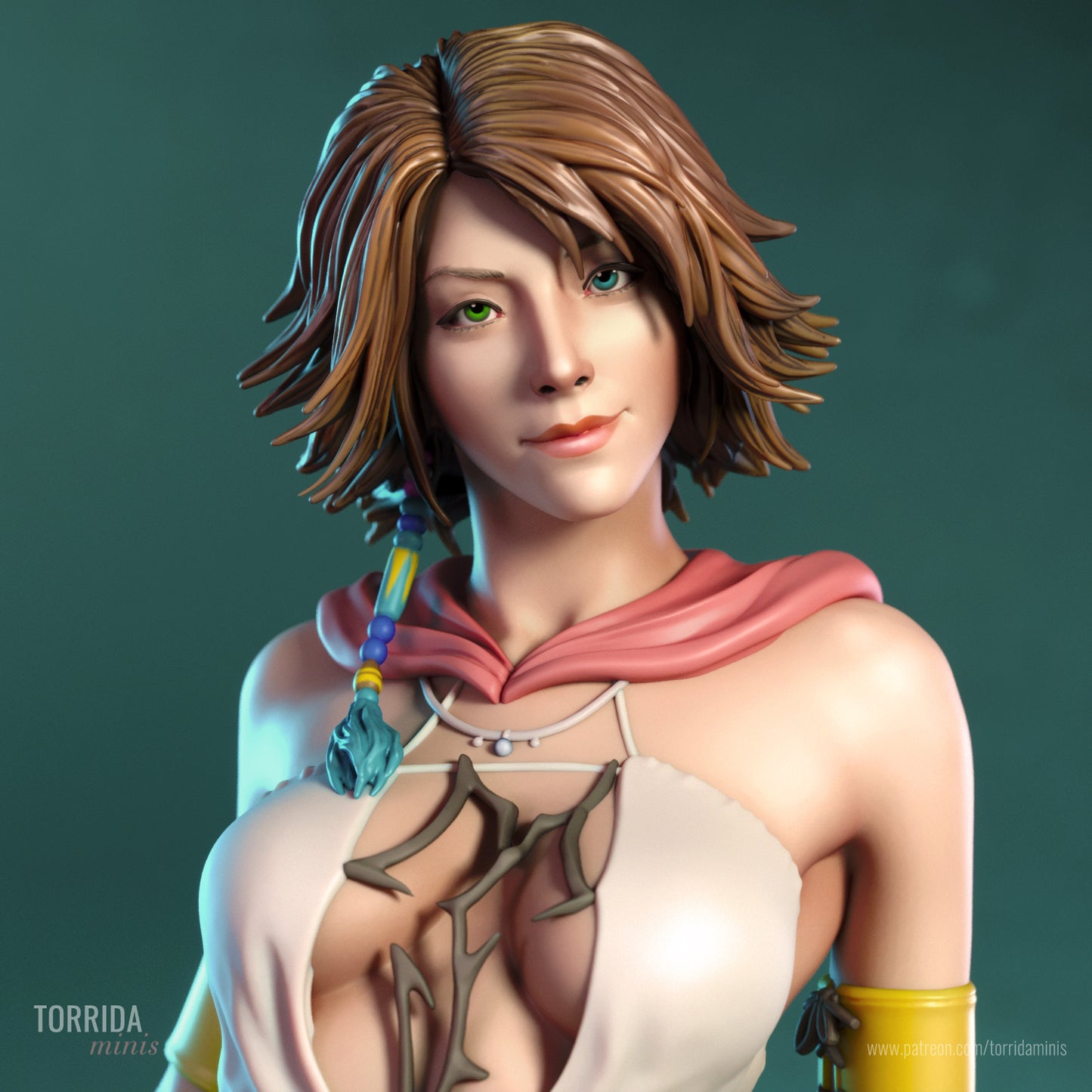 Yuna FF X-2 Sculpture (75mm to 500mm) - Unassembled/Unpainted/3D Print