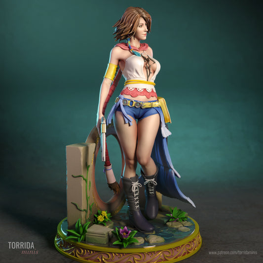 Yuna FF X-2 Sculpture (75mm to 500mm) - Unassembled/Unpainted/3D Print