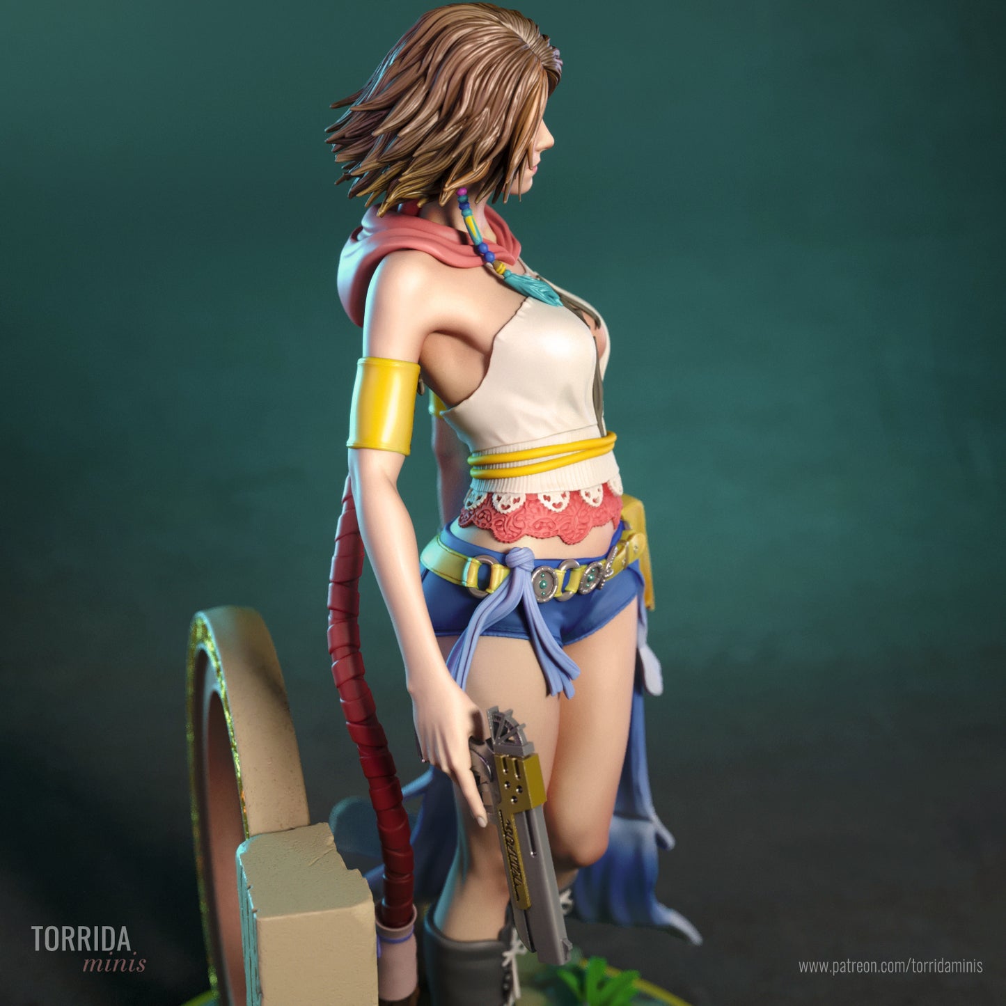 Yuna FF X-2 Sculpture (75mm to 500mm) - Unassembled/Unpainted/3D Print