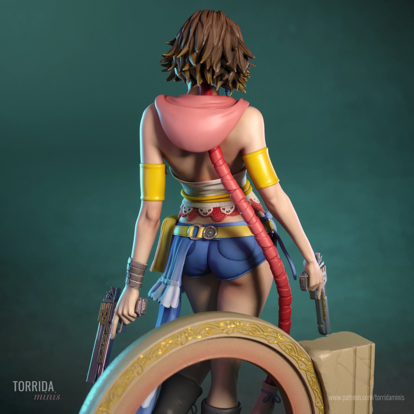 Yuna FF X-2 Sculpture (75mm to 500mm) - Unassembled/Unpainted/3D Print