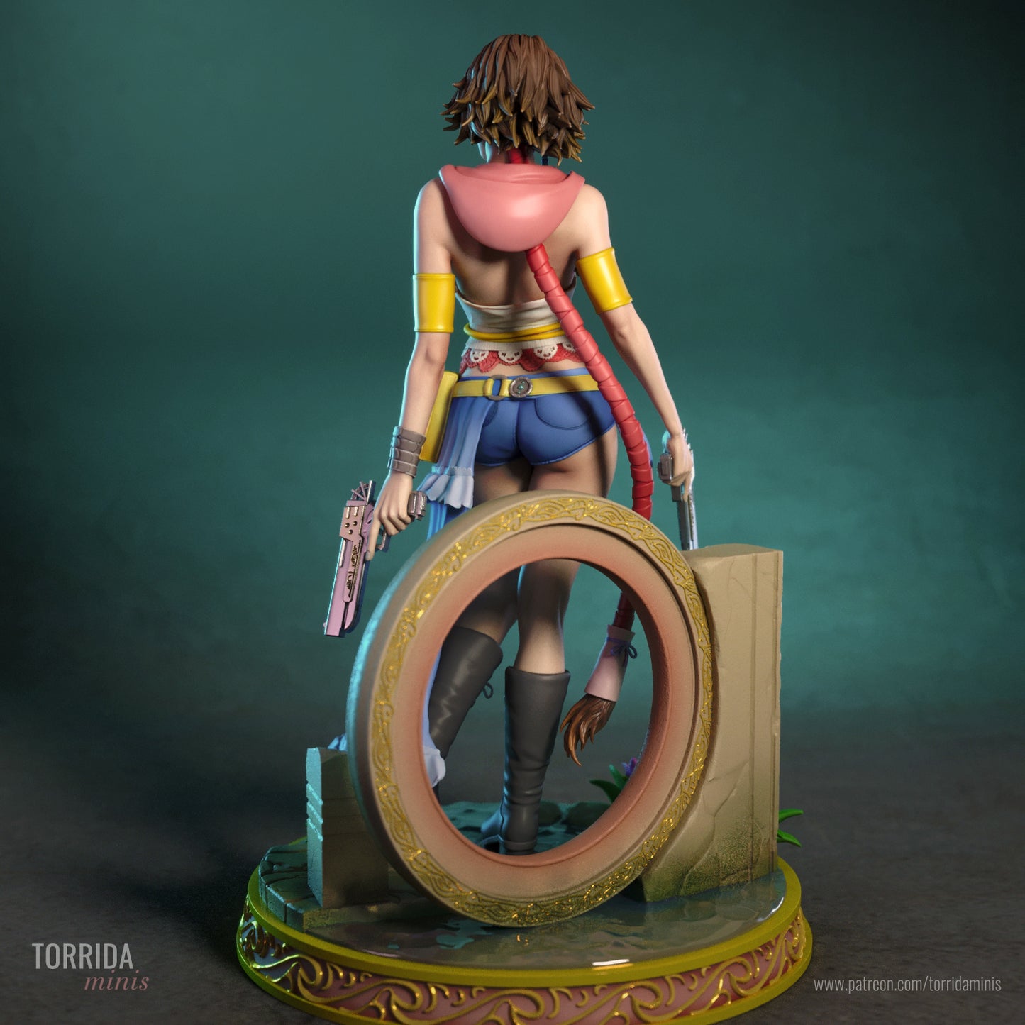 Yuna FF X-2 Sculpture (75mm to 500mm) - Unassembled/Unpainted/3D Print