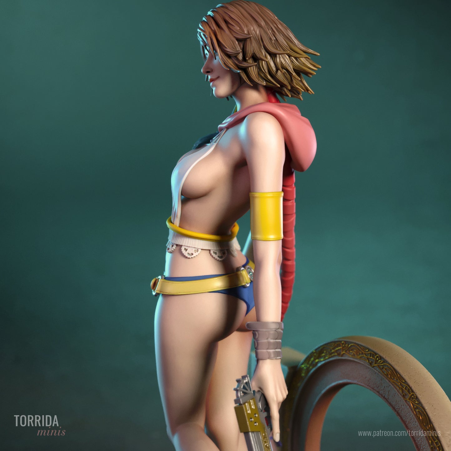 Yuna FF X-2 Sculpture (75mm to 500mm) - Unassembled/Unpainted/3D Print