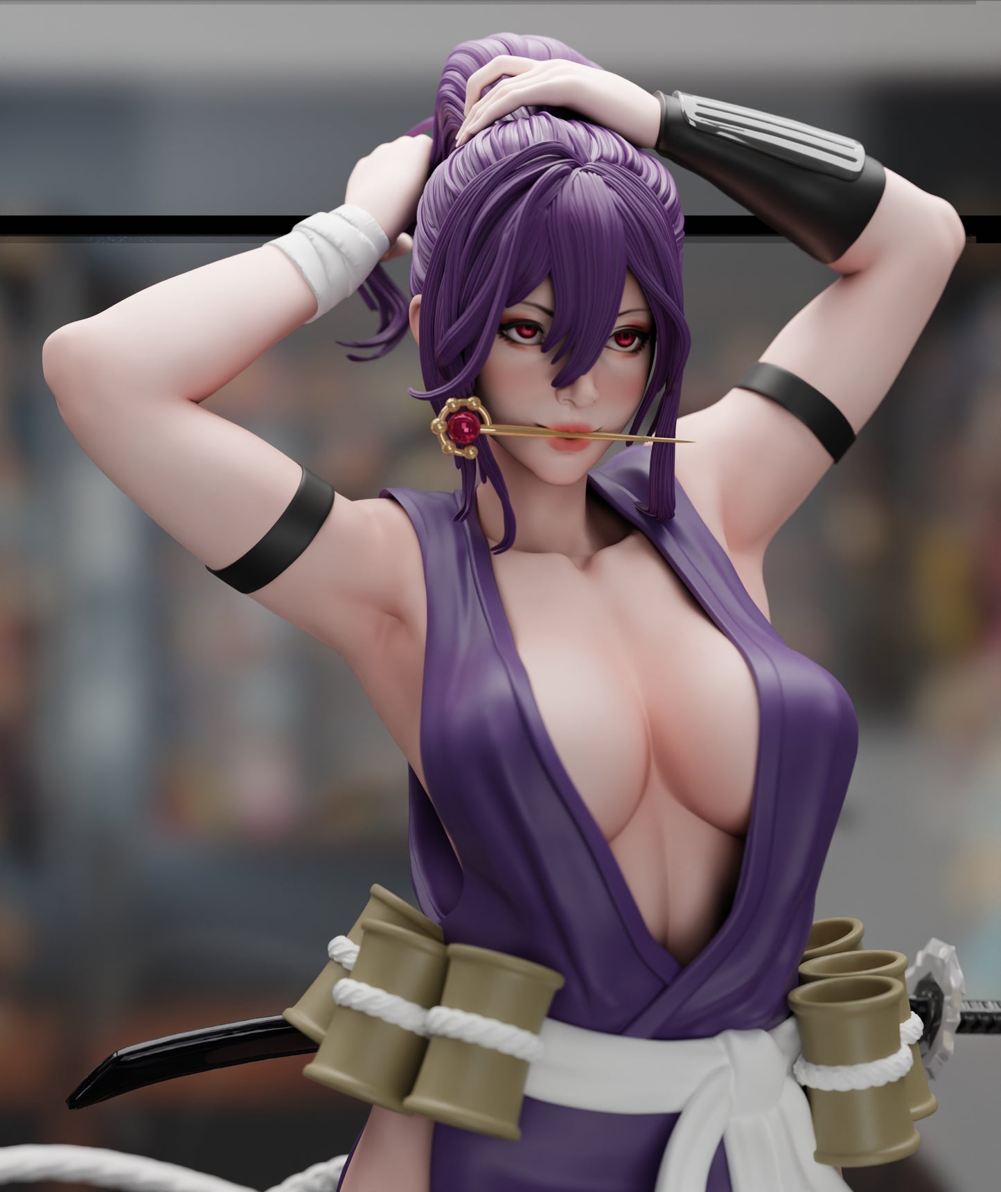 Yuzuriha Sculpture (75mm to 500mm) - Unassembled/Unpainted/3D Print