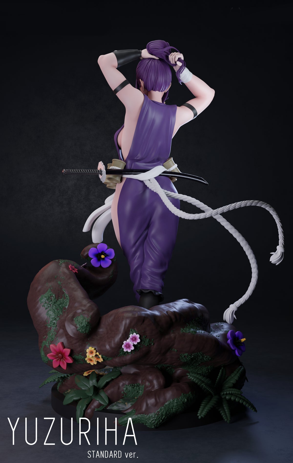 Yuzuriha Sculpture (75mm to 500mm) - Unassembled/Unpainted/3D Print