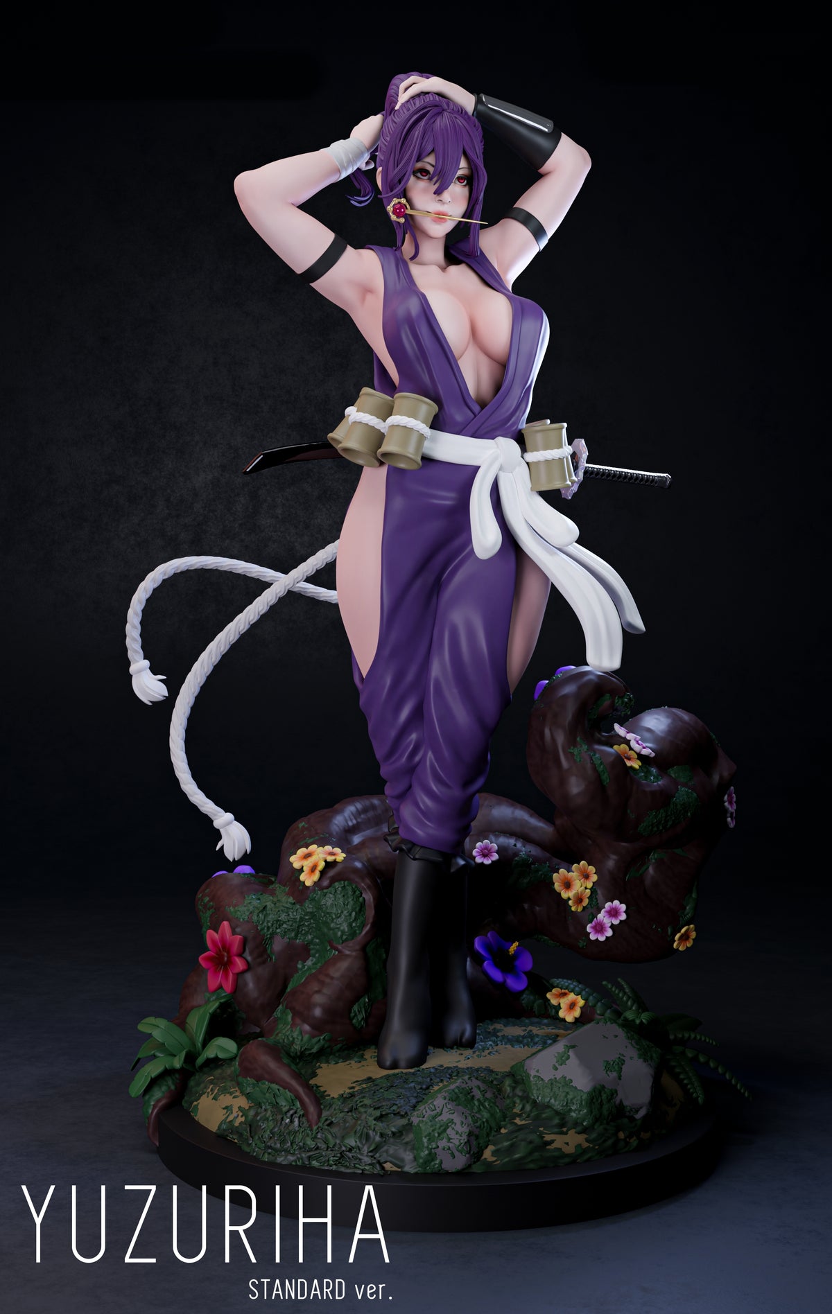 Yuzuriha Sculpture (75mm to 500mm) - Unassembled/Unpainted/3D Print