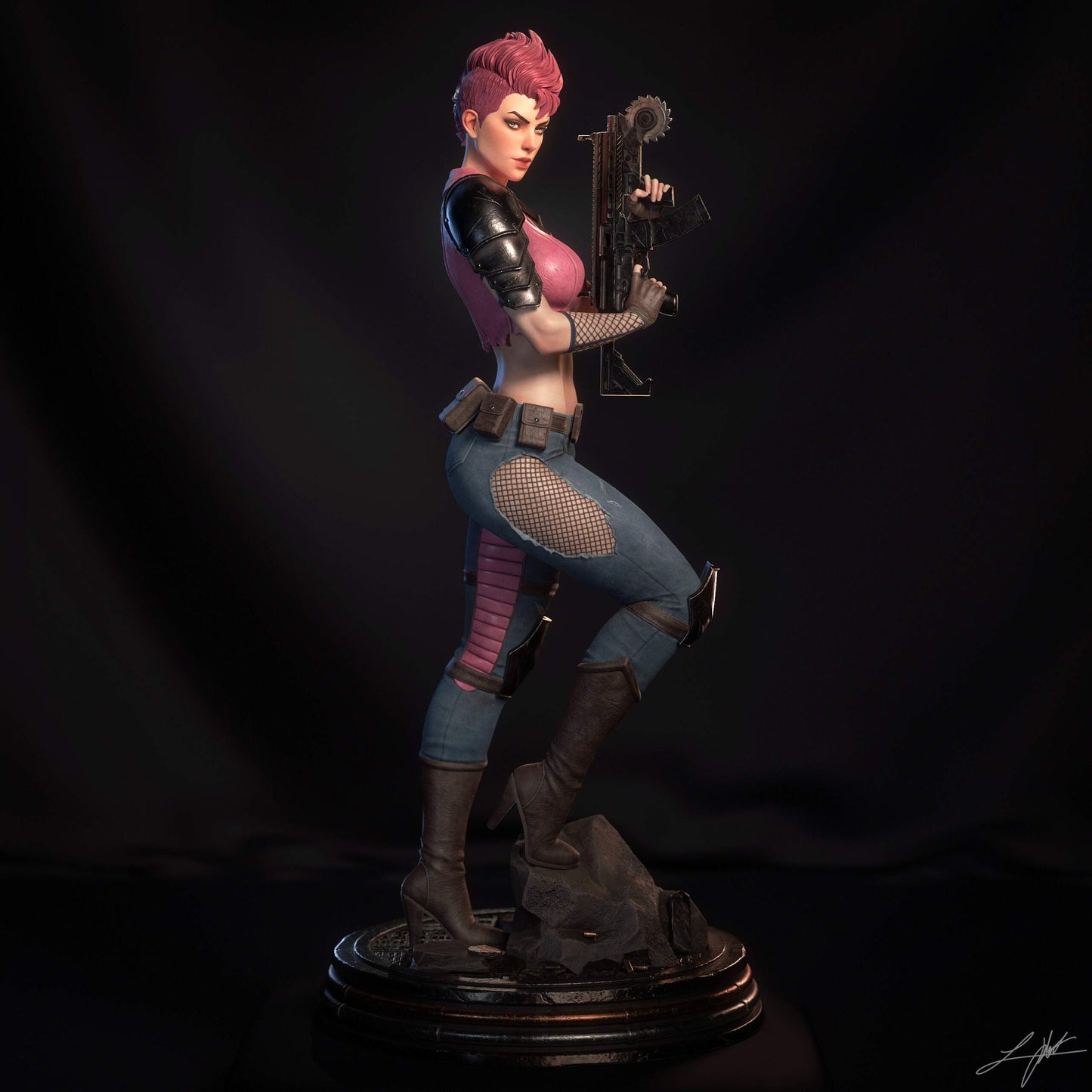 Zarana Sculpture (75mm to 500mm) - Unassembled/Unpainted/3D Print