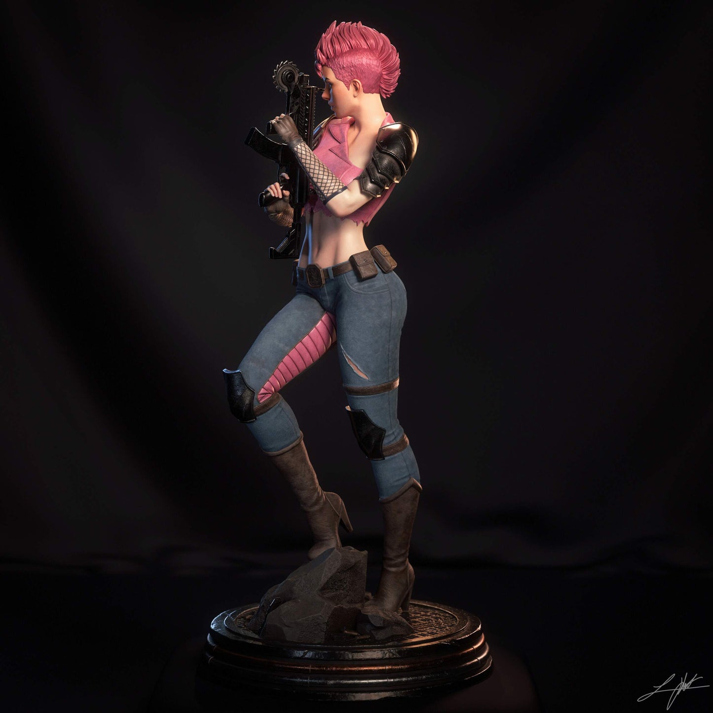 Zarana Sculpture (75mm to 500mm) - Unassembled/Unpainted/3D Print