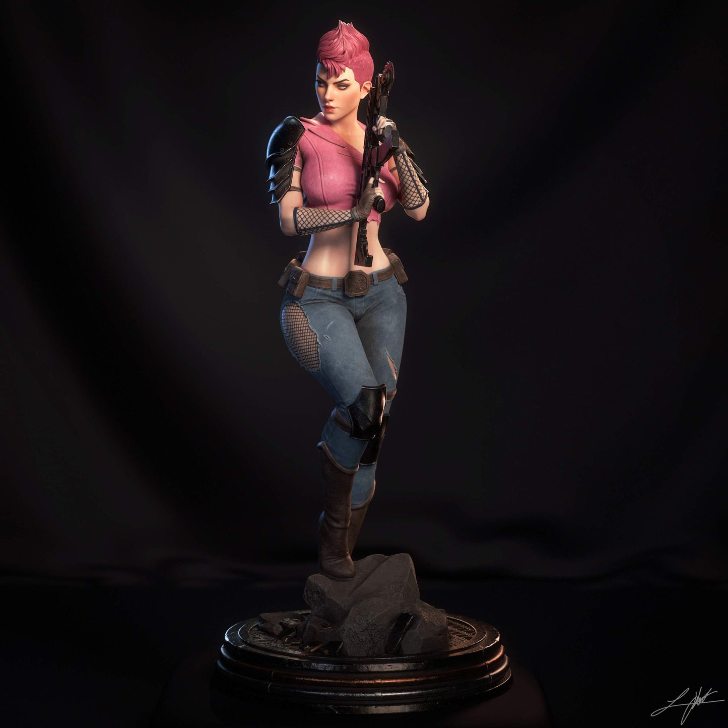 Zarana Sculpture (75mm to 500mm) - Unassembled/Unpainted/3D Print