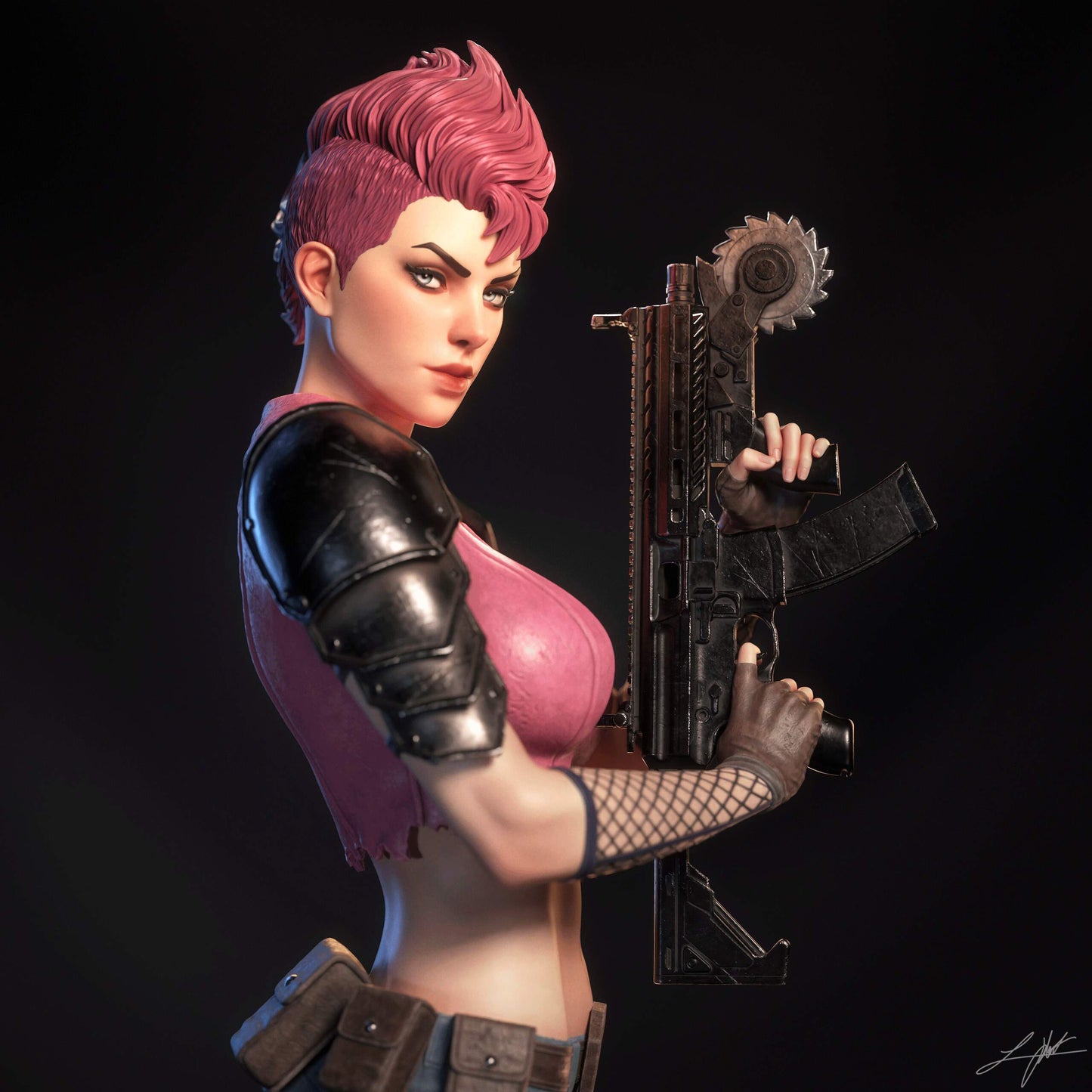 Zarana Sculpture (75mm to 500mm) - Unassembled/Unpainted/3D Print