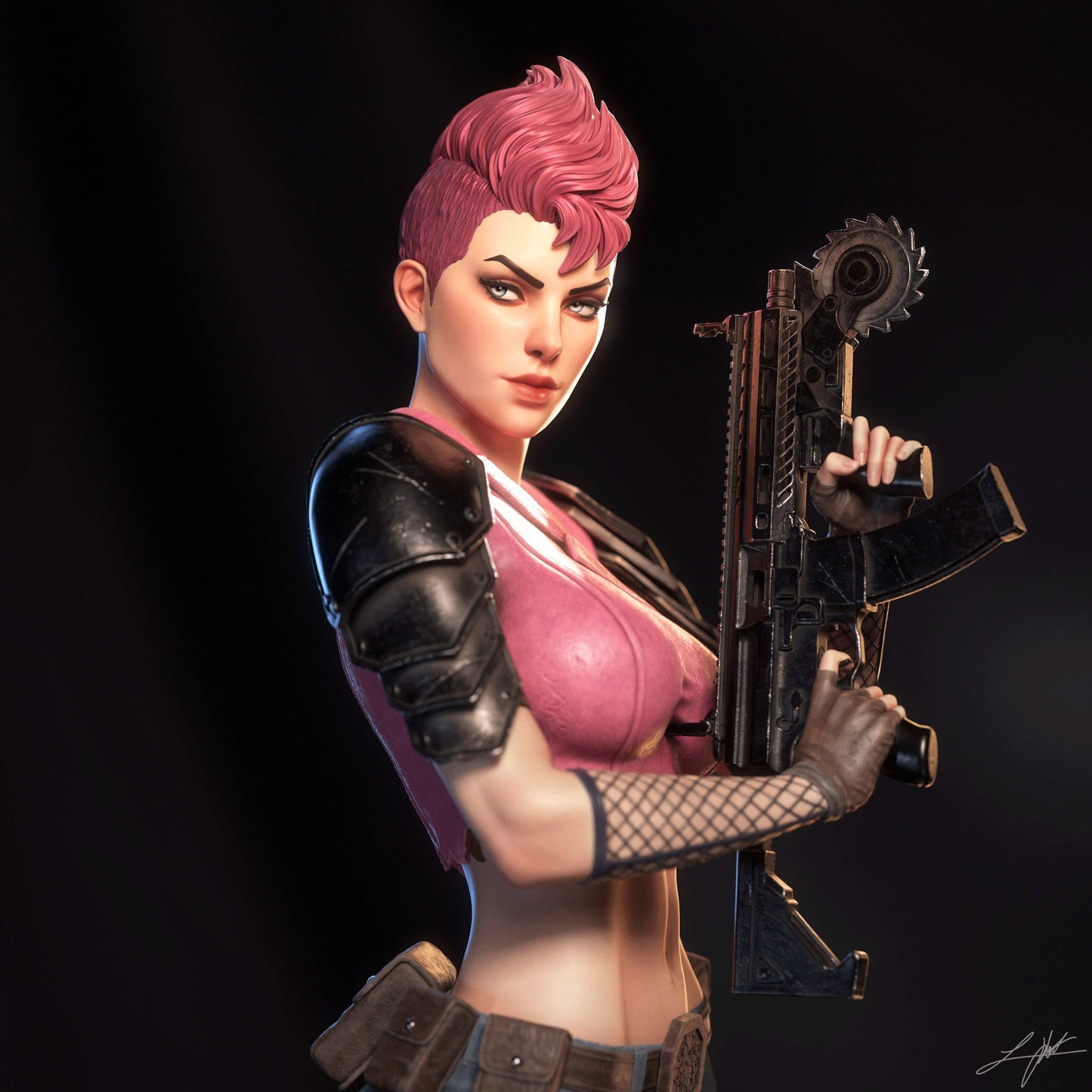 Zarana Sculpture (75mm to 500mm) - Unassembled/Unpainted/3D Print
