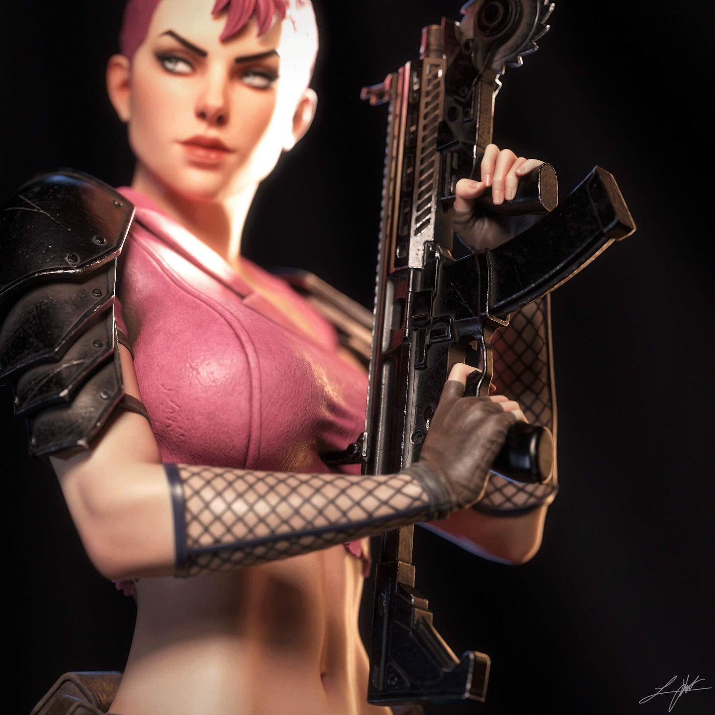 Zarana Sculpture (75mm to 500mm) - Unassembled/Unpainted/3D Print