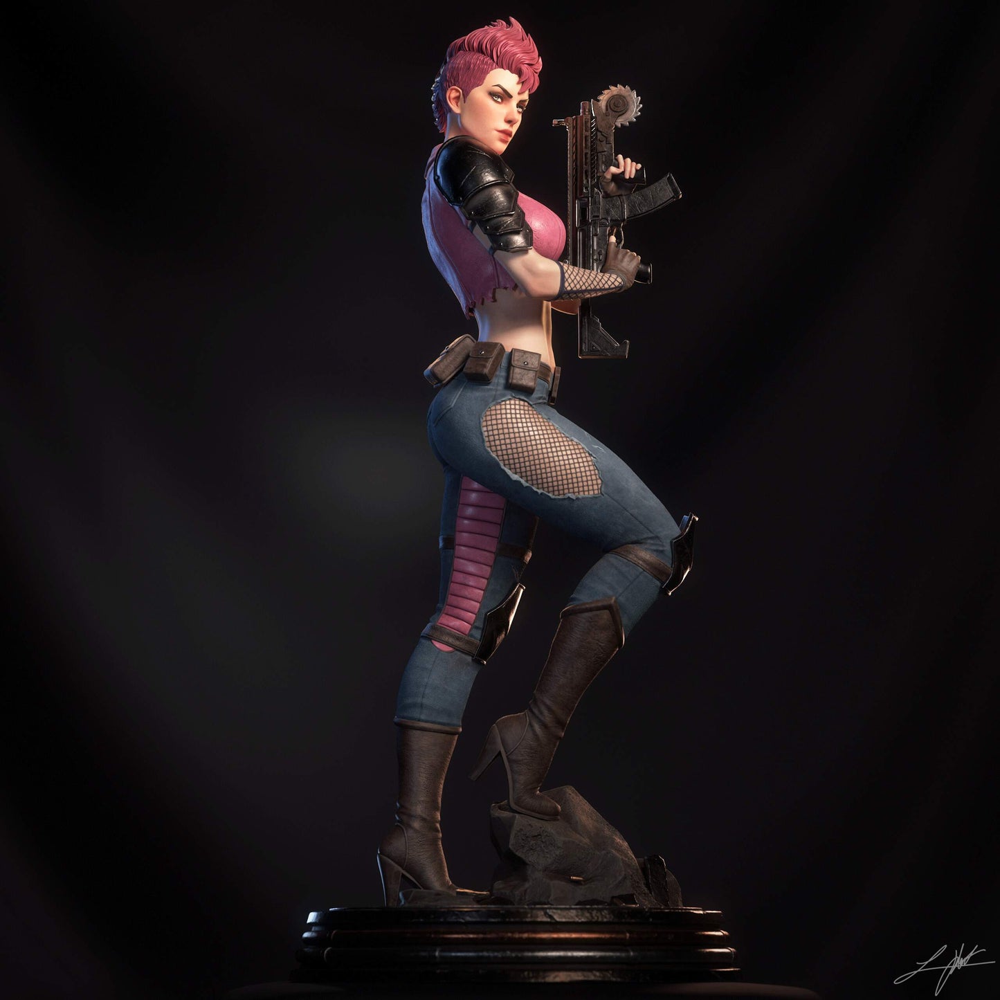 Zarana Sculpture (75mm to 500mm) - Unassembled/Unpainted/3D Print