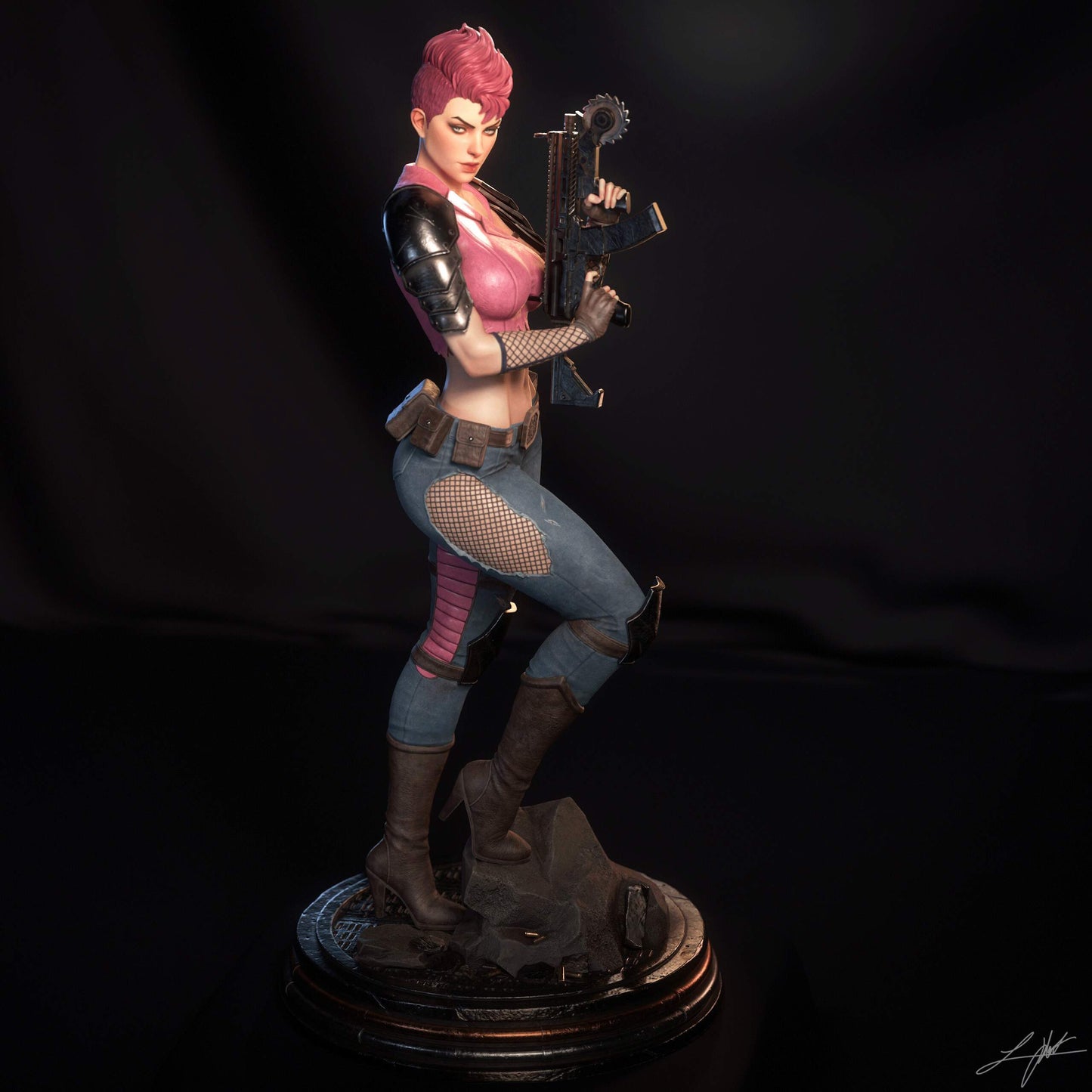 Zarana Sculpture (75mm to 500mm) - Unassembled/Unpainted/3D Print