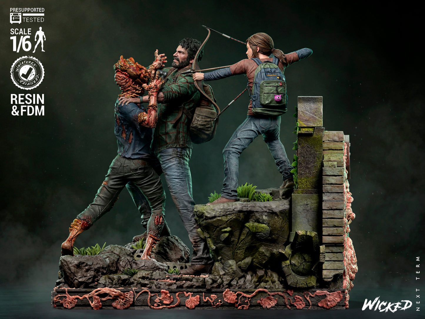 Last of Us Diorama (75mm to 500mm) - Unassembled/Unpainted/3D Print