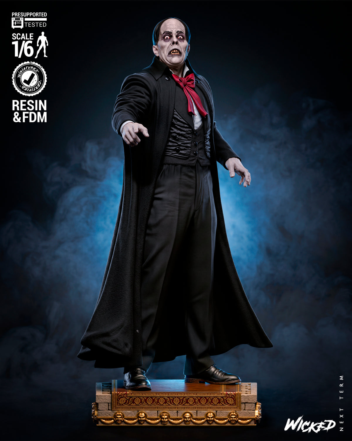 Phantom of the Opera Sculpture (75mm to 500mm) - Unassembled/Unpainted/3D Print