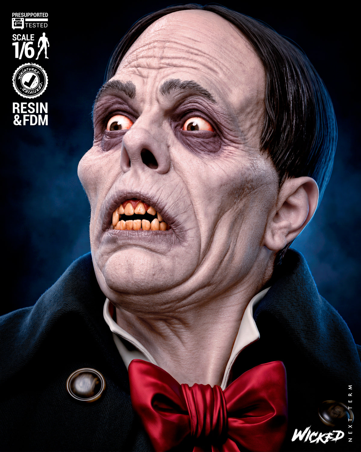 Phantom of the Opera Sculpture (75mm to 500mm) - Unassembled/Unpainted/3D Print
