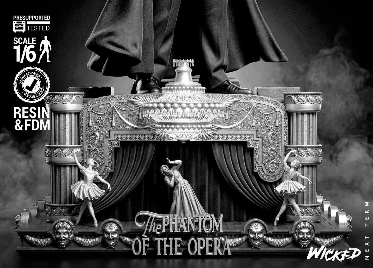 Phantom of the Opera Sculpture (75mm to 500mm) - Unassembled/Unpainted/3D Print
