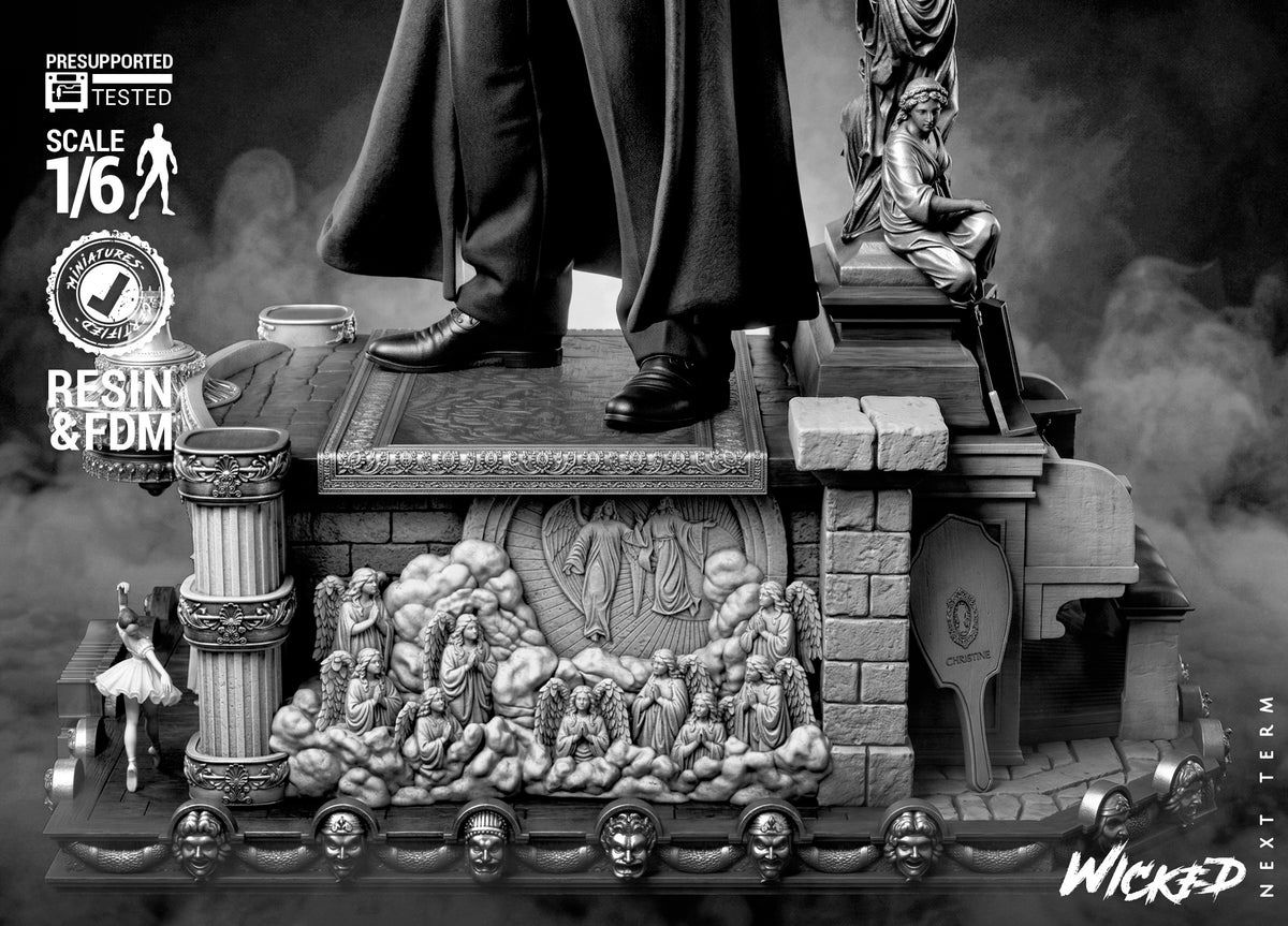Phantom of the Opera Sculpture (75mm to 500mm) - Unassembled/Unpainted/3D Print