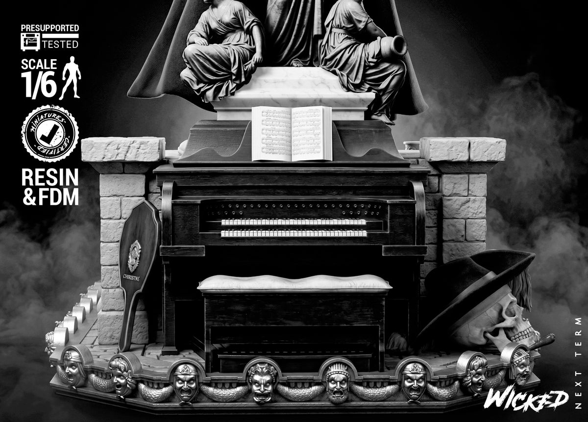 Phantom of the Opera Sculpture (75mm to 500mm) - Unassembled/Unpainted/3D Print