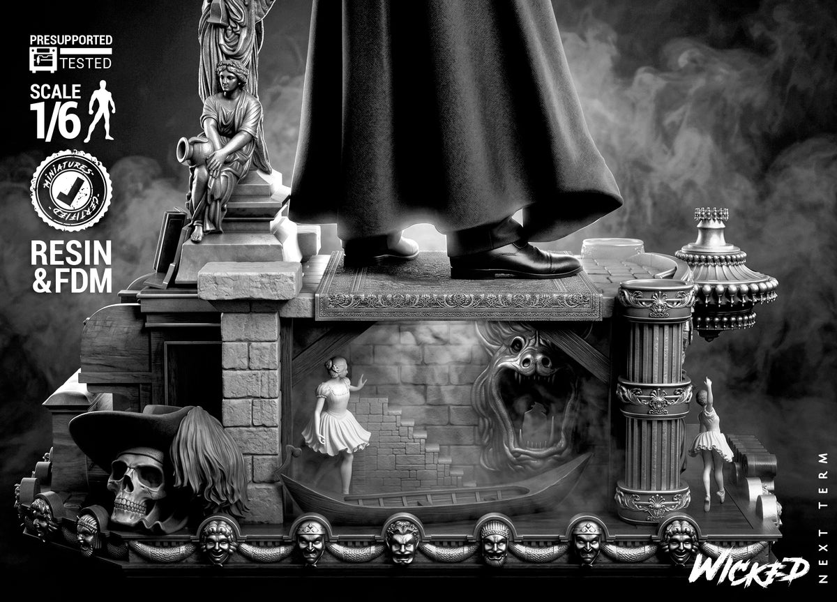 Phantom of the Opera Sculpture (75mm to 500mm) - Unassembled/Unpainted/3D Print
