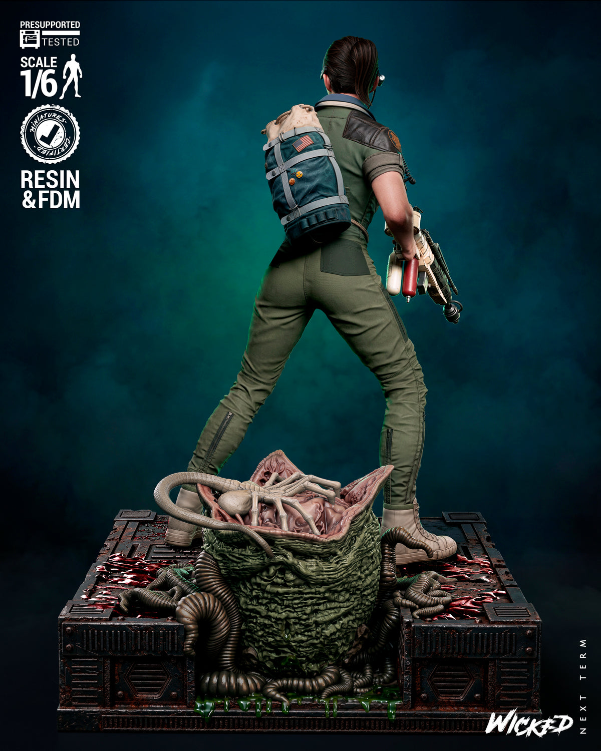 Amanda Ripley Alien: Isolation Sculpture (75mm to 500mm) - Unassembled/Unpainted/3D Print