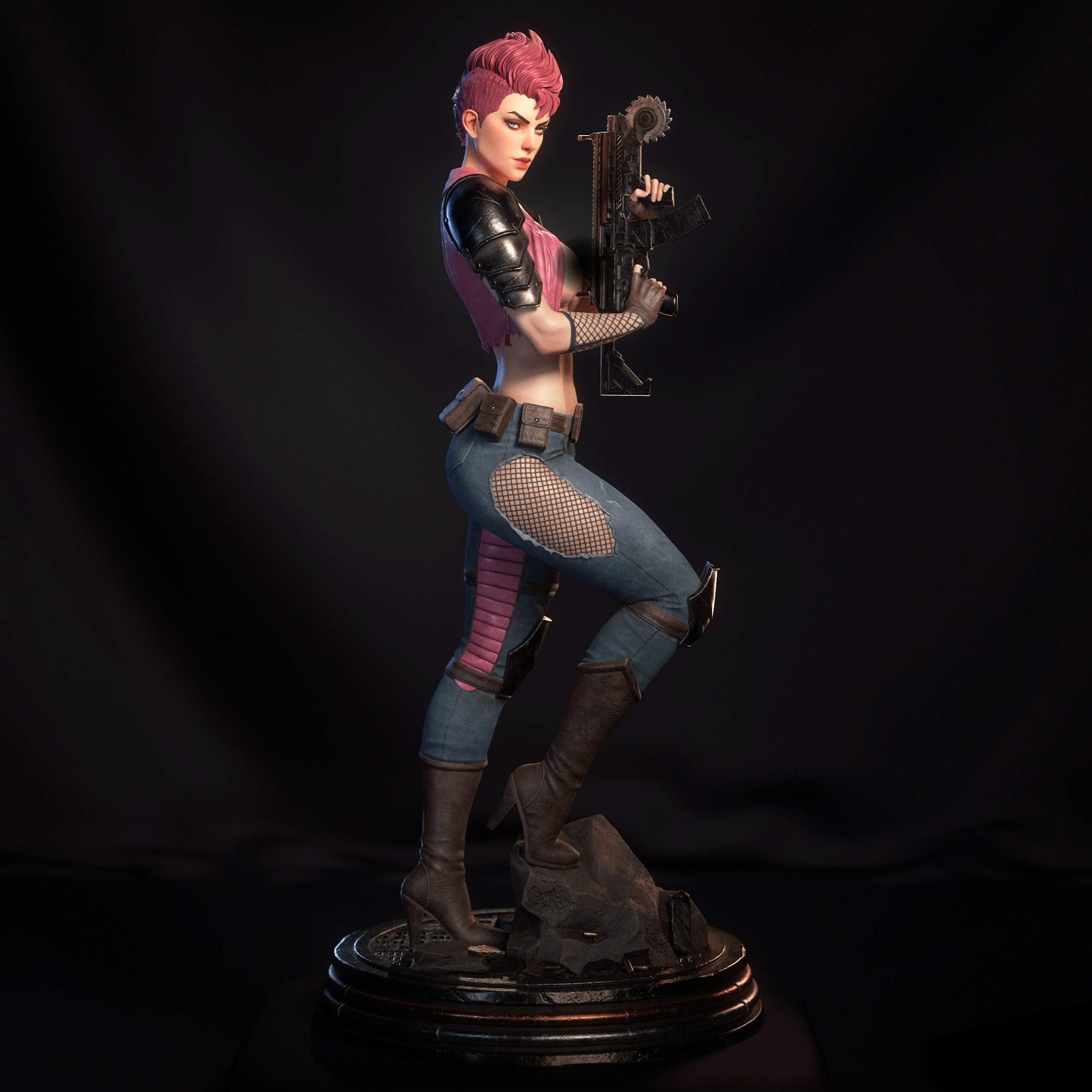 Zarana NSFW Sculpture (75mm to 500mm) - Unassembled/Unpainted/3D Print