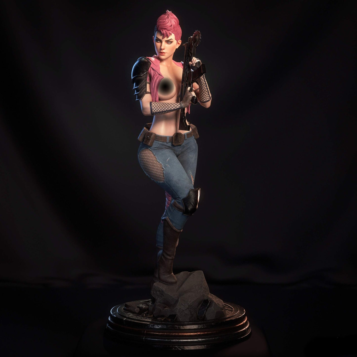 Zarana NSFW Sculpture (75mm to 500mm) - Unassembled/Unpainted/3D Print