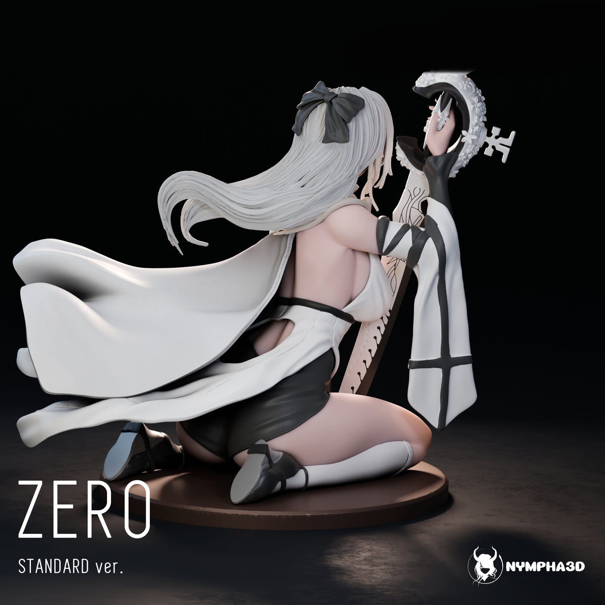 Zero SFW/NSFW Sculpture (75mm to 500mm) - Unassembled/Unpainted/3D Print