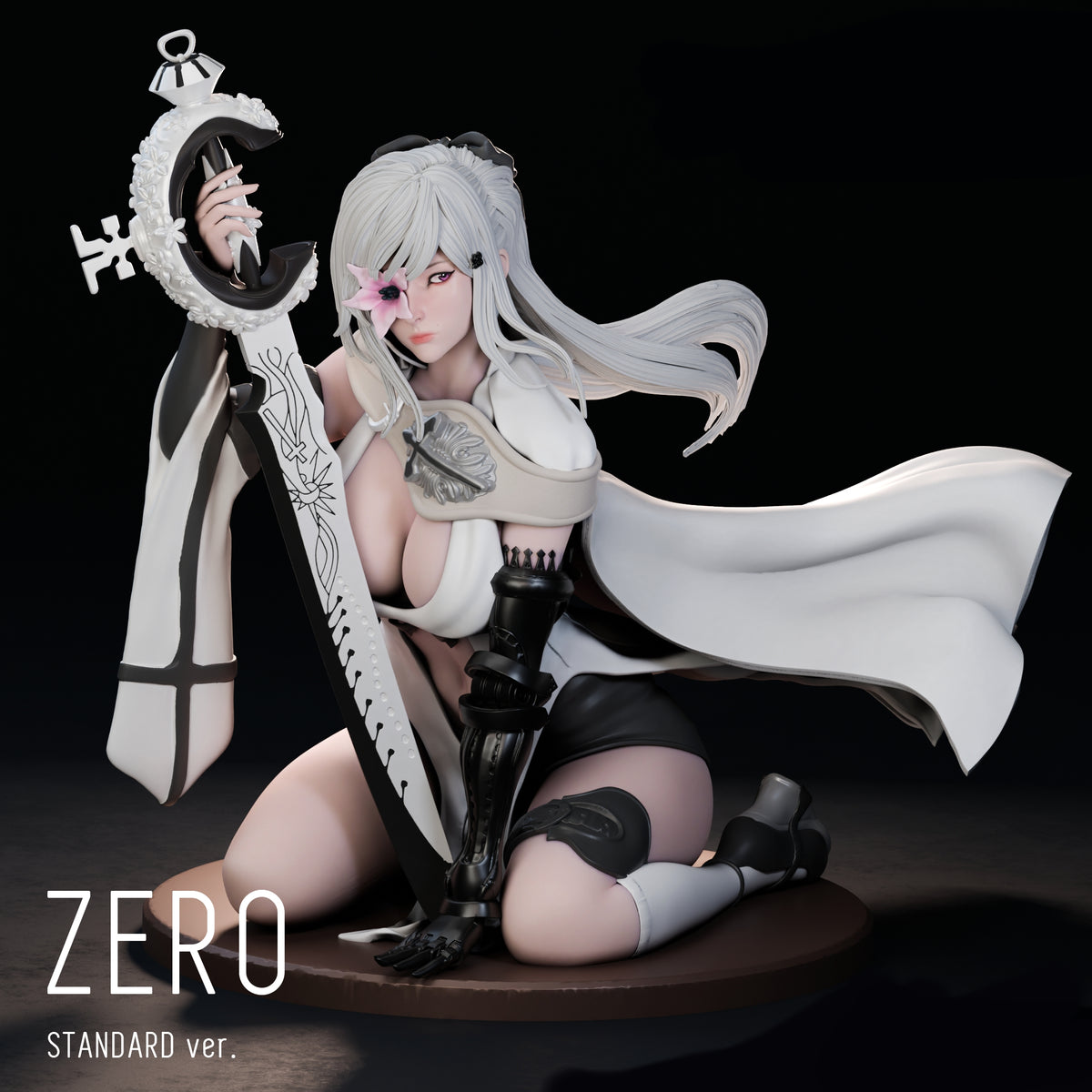Zero SFW/NSFW Sculpture (75mm to 500mm) - Unassembled/Unpainted/3D Print