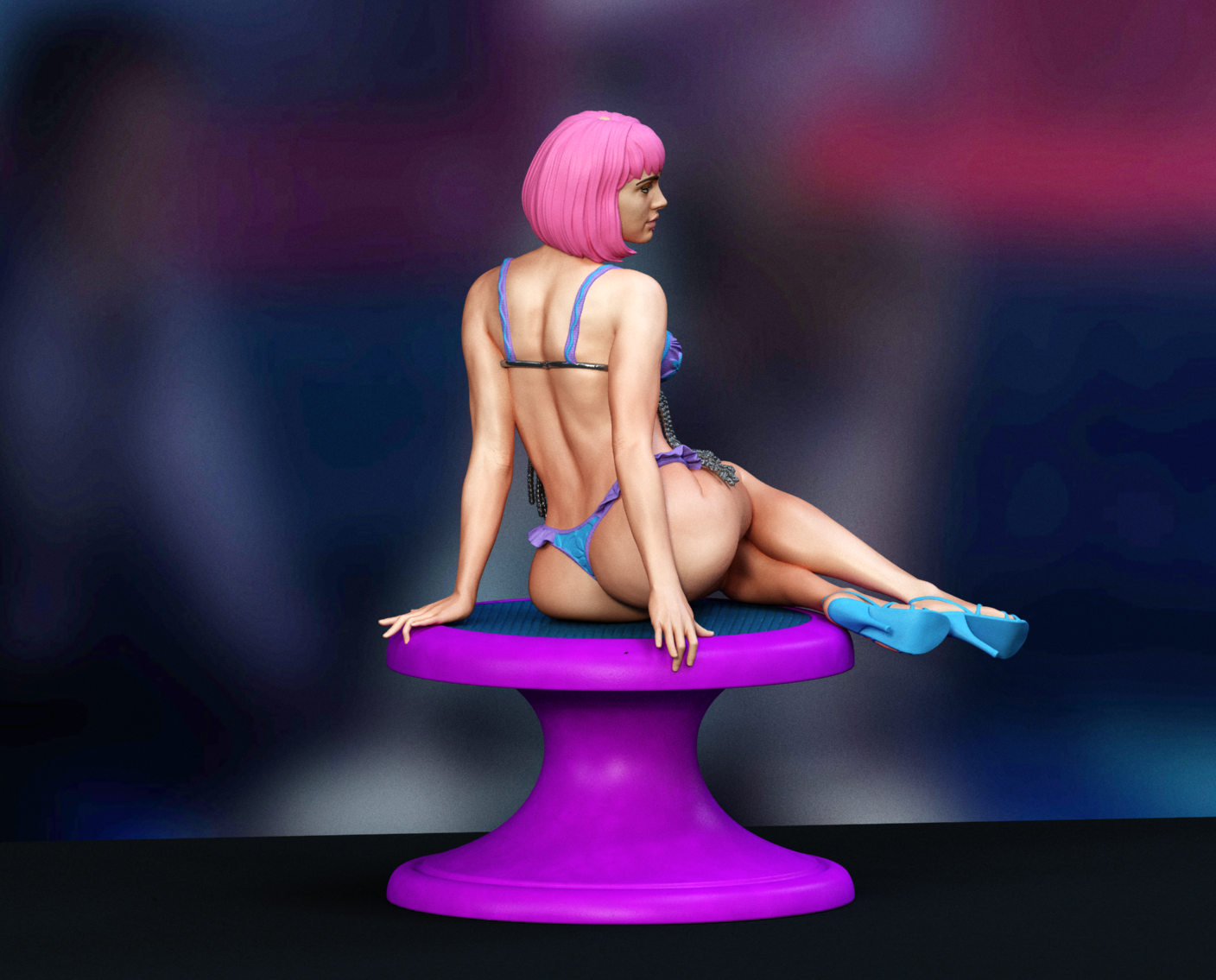 Natalie Portman – Closer SFW/NSFW Sculpture (75mm to 500mm) - Unassembled/Unpainted/3D Print