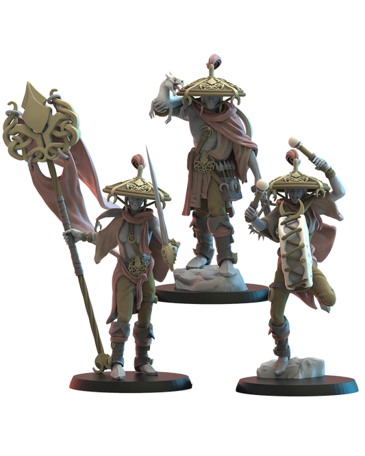 Akkorokamui Corsairs CG (x3) - Night Elves - TTRPG - Wargaming - Dungeons and Dragons