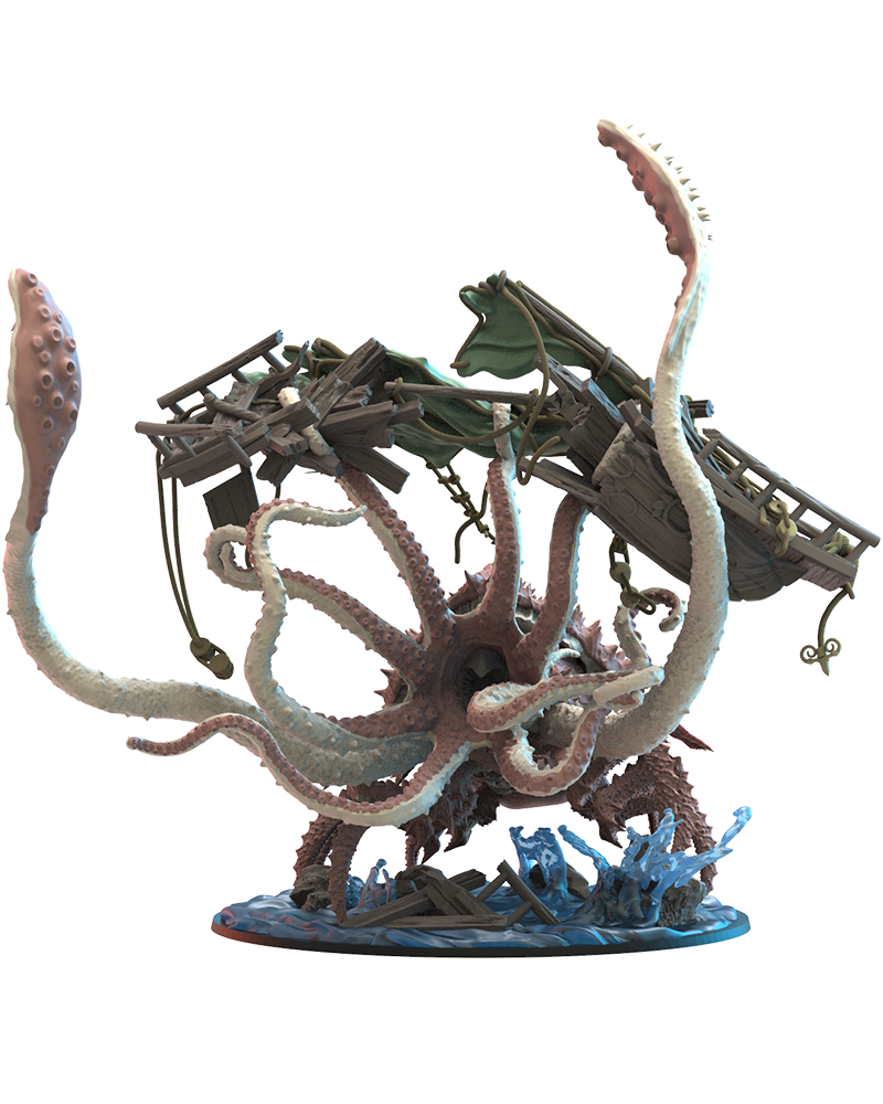 Akkorokamui, Sea Swallower - Night Elves - TTRPG - Wargaming - Dungeons and Dragons