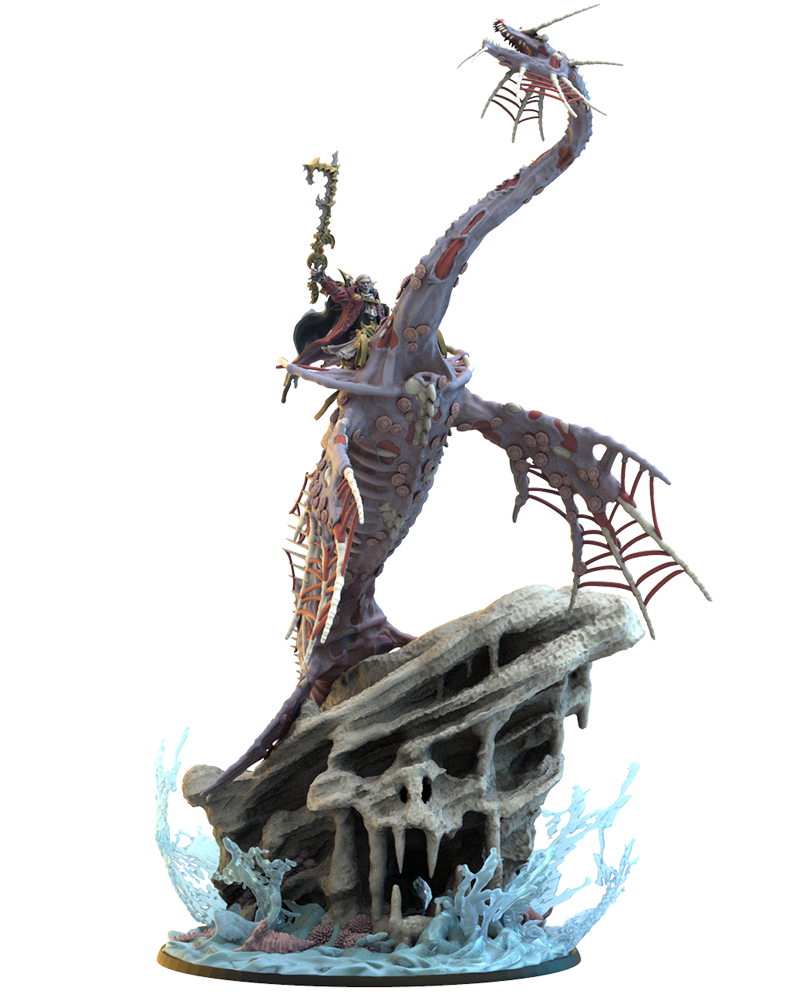 Alucard sur Dragon marin zombie - Pirate vampire - Mort-vivant - JDR - Wargaming - Mordheim - Donjons et Dragons