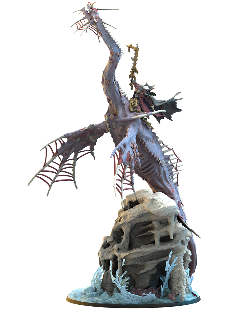 Alucard sur Dragon marin zombie - Pirate vampire - Mort-vivant - JDR - Wargaming - Mordheim - Donjons et Dragons