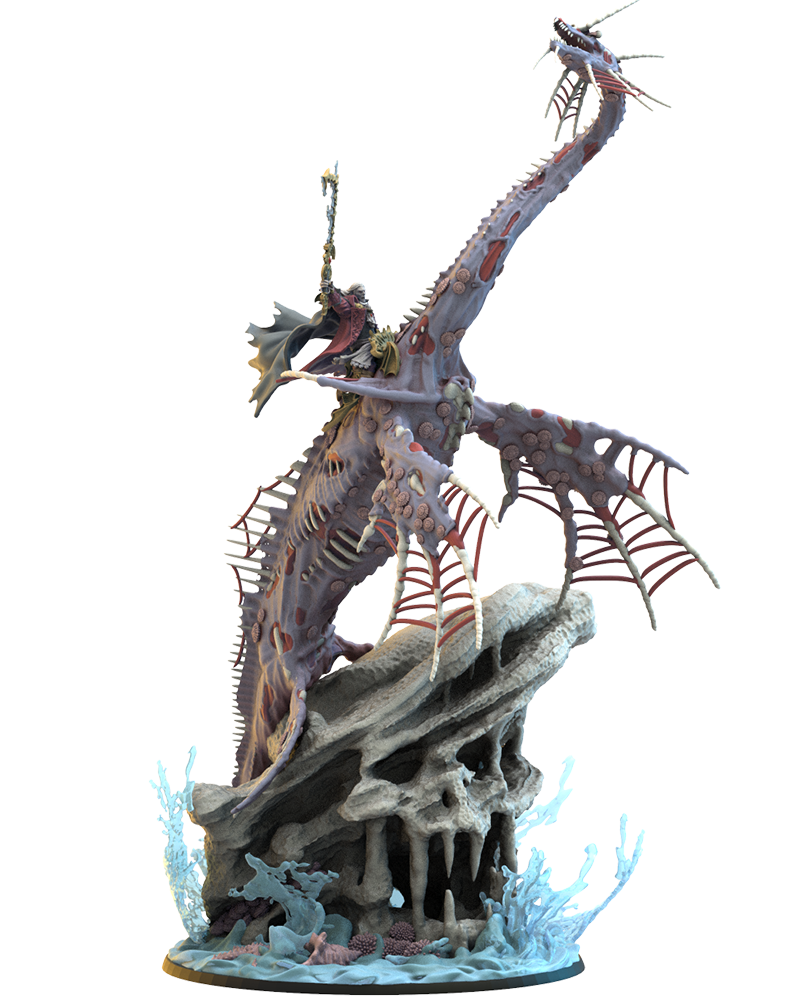 Alucard sur Dragon marin zombie - Pirate vampire - Mort-vivant - JDR - Wargaming - Mordheim - Donjons et Dragons