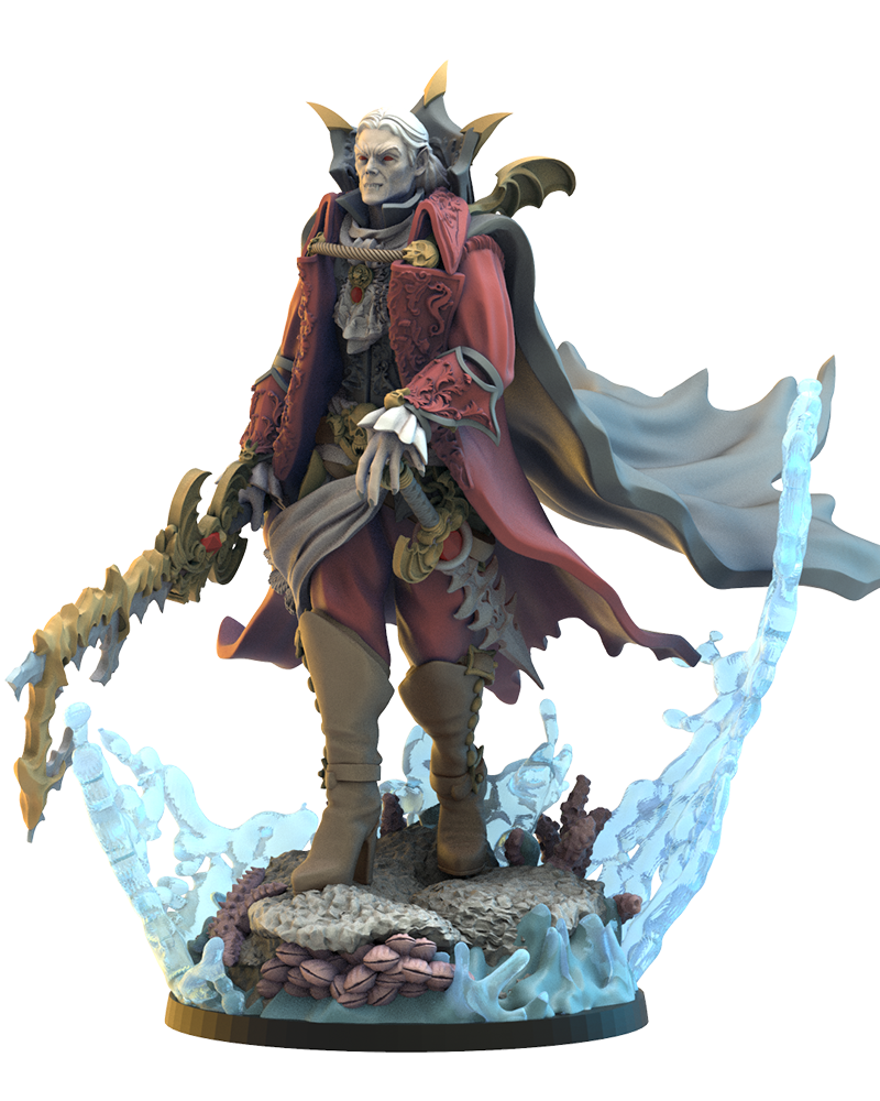 Alucard "The Deep" Acheron - Vampire - Pirate - TTRPG - Wargaming - Dungeons and Dragons